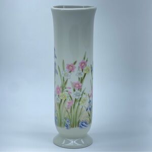 Vintage Takahashi Iris San Francisco Vase Floral Flower   Decor Pastels